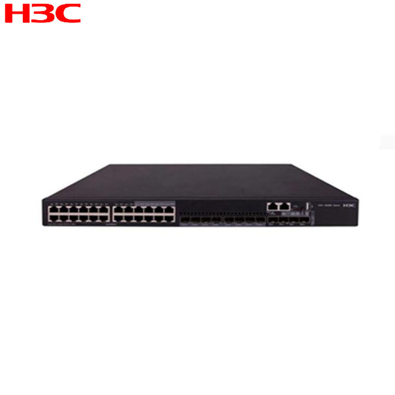 华三(H3C)LS-5560X-30C-EI以太网交换机(24GE+4SFP Plus+1Slot)含双电源 双风扇SC