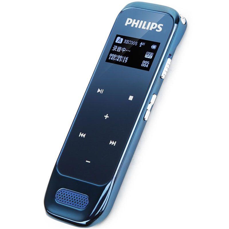 飞利浦(Philips) 8GB 触摸数码 录音笔 VTR-6600 蓝色（单位：个）