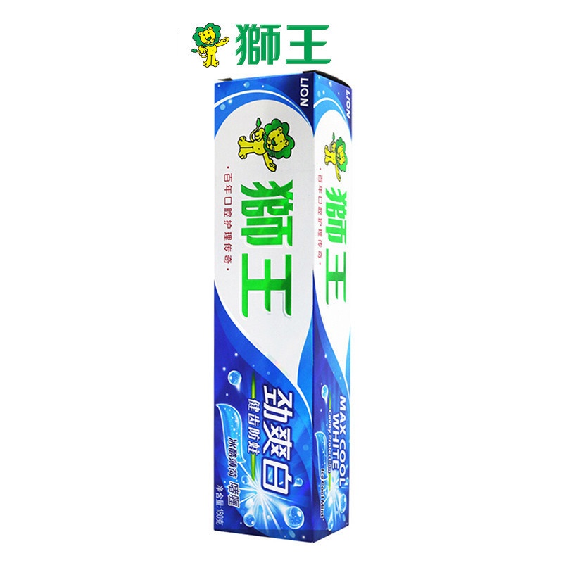 狮王 劲爽白 牙膏冰酷薄荷 180g(单位:支)