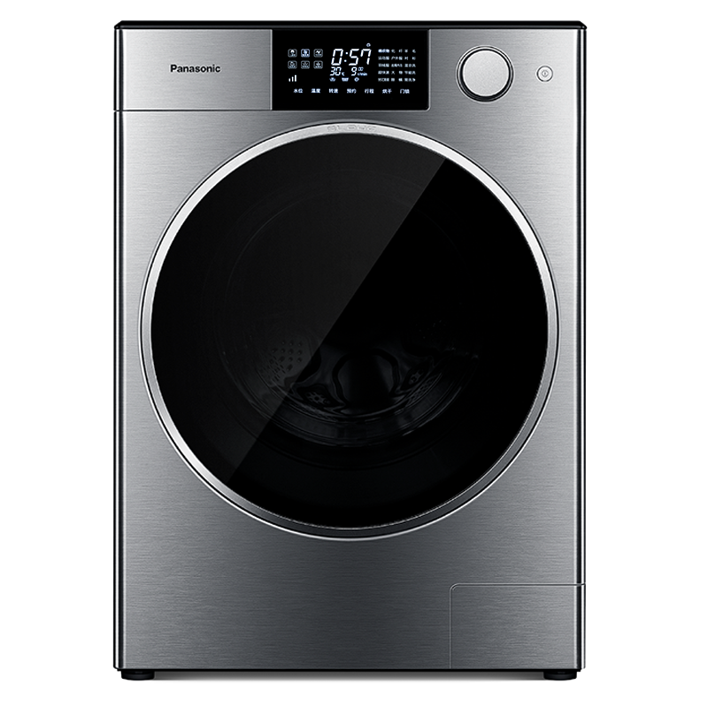 松下(Panasonic) XQG100-P1D 10公斤 ALPHA系列 APP智控 光动银除菌 洗烘一体滚筒洗衣机