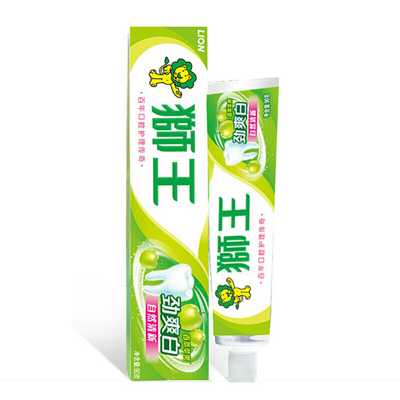 狮王 劲爽白 牙膏香萃苹果90g(单位:支)