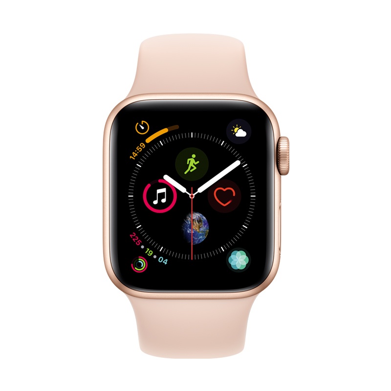 Apple Watch Series 4智能手表(GPS款 44毫米金色铝金属表壳 粉砂色运动型表带)