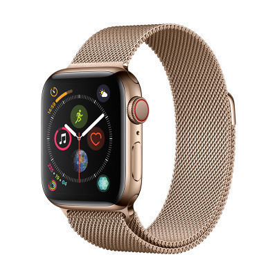 Apple Watch Series4 智能手表 GPS+蜂窝网络款 40毫米 金色不锈钢表壳搭配金色米兰尼斯表带