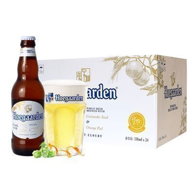 Hoegaarden 福佳 比利时风味 精酿小麦白啤酒 330ML*24 整箱装