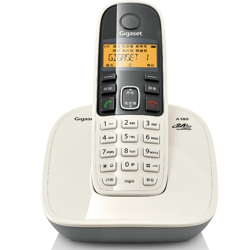 集怡嘉 无绳电话机(单子机) A180单 白色