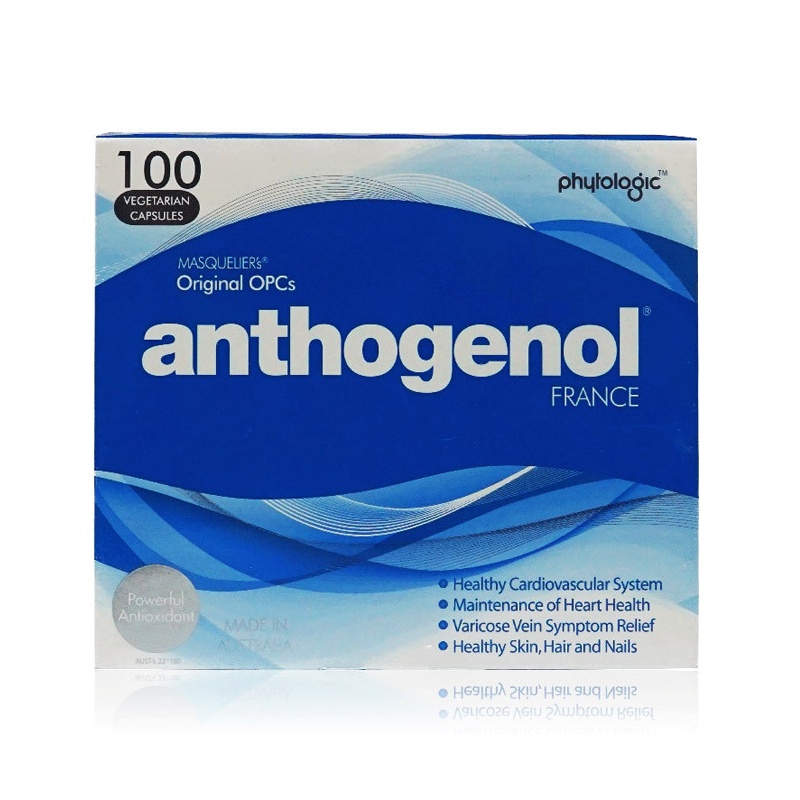 [三倍提纯花青素]Anthogenol 月光宝盒 葡萄籽 100片/盒 澳洲进口 片剂