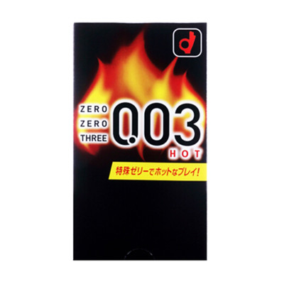 [火热感]okamoto 岡本 003热感超薄避孕套 10个/盒 日本进口 超薄款