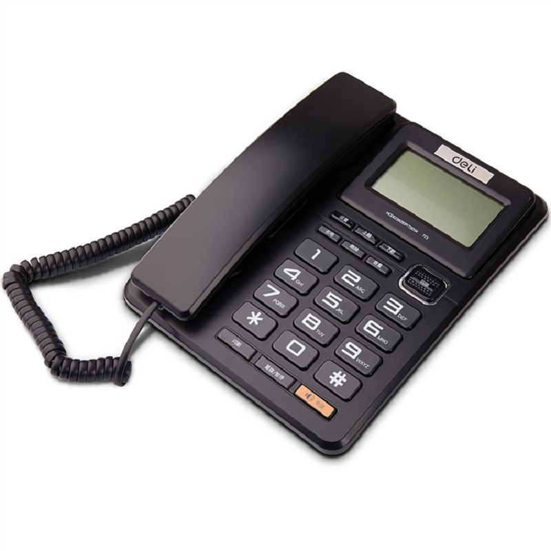 [精选]得力 773 电话机 商务电话 办公家用 固定电话座机 (1台价格)
