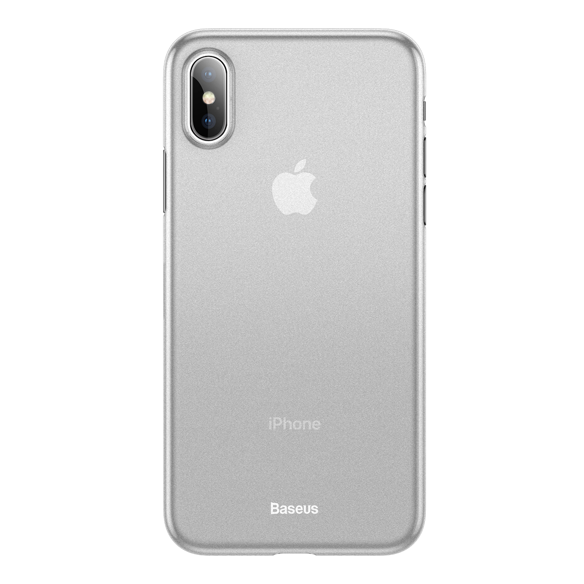 倍思(Baseus)iPhoneX手机壳 苹果X超薄壳磨砂壳iPhone X全包新款保护壳防指纹 透白