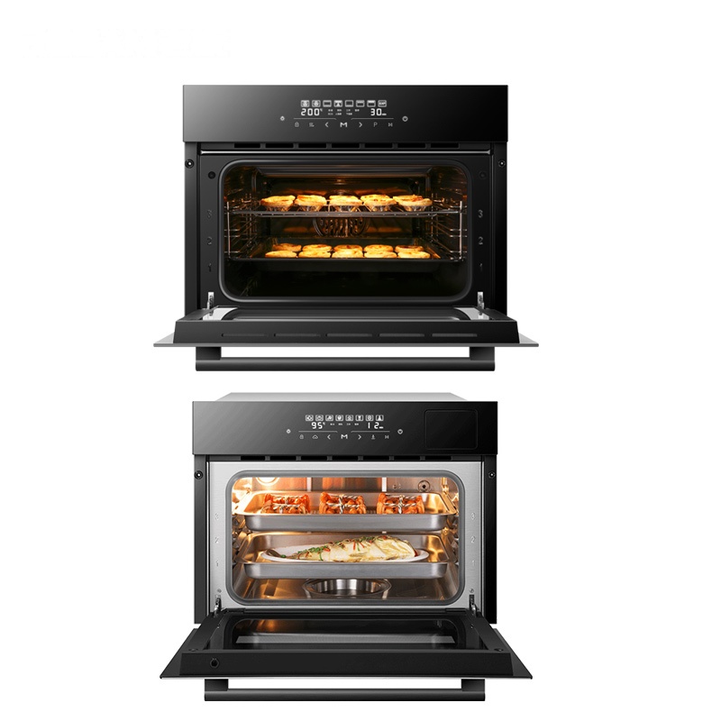 老板(ROBAM)家用40L大容量蒸烤套装R070A-S270A触控式嵌入式蒸箱烤箱钢化玻璃面板多位立体烘烤