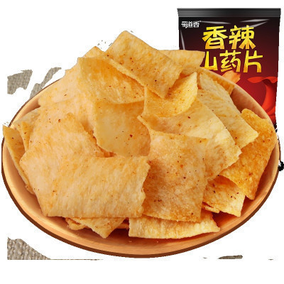 蜀道香 膨化食品 香辣山药片65g(休闲零食)