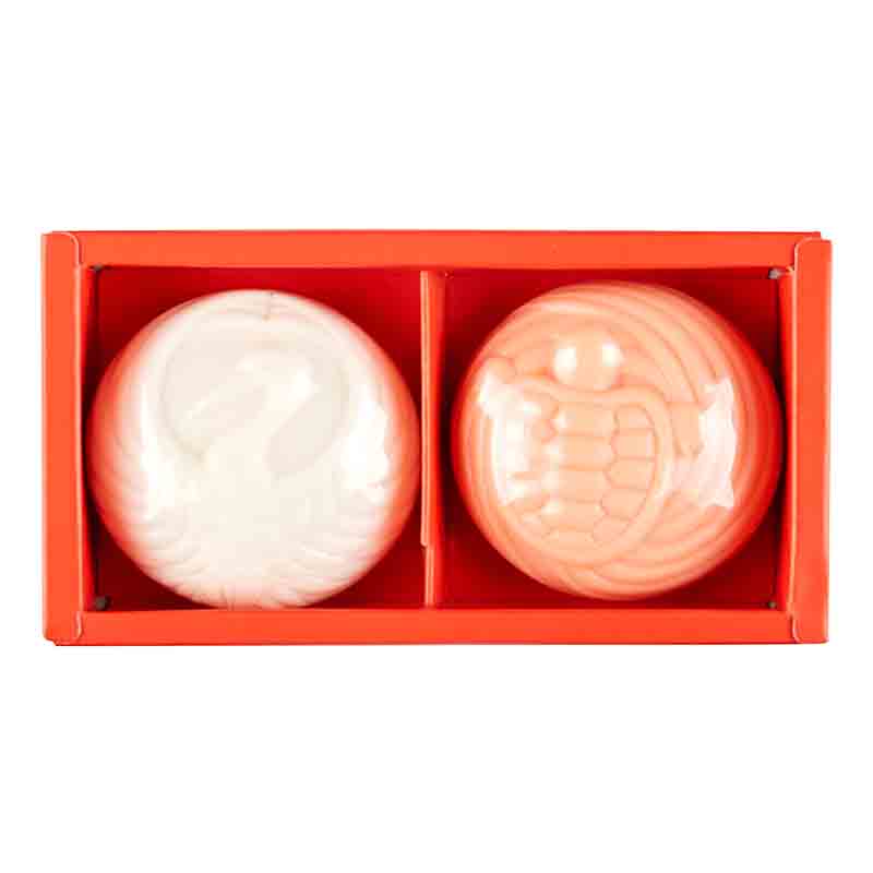 苏宁极物 日本制造龟鹤形精油皂套装