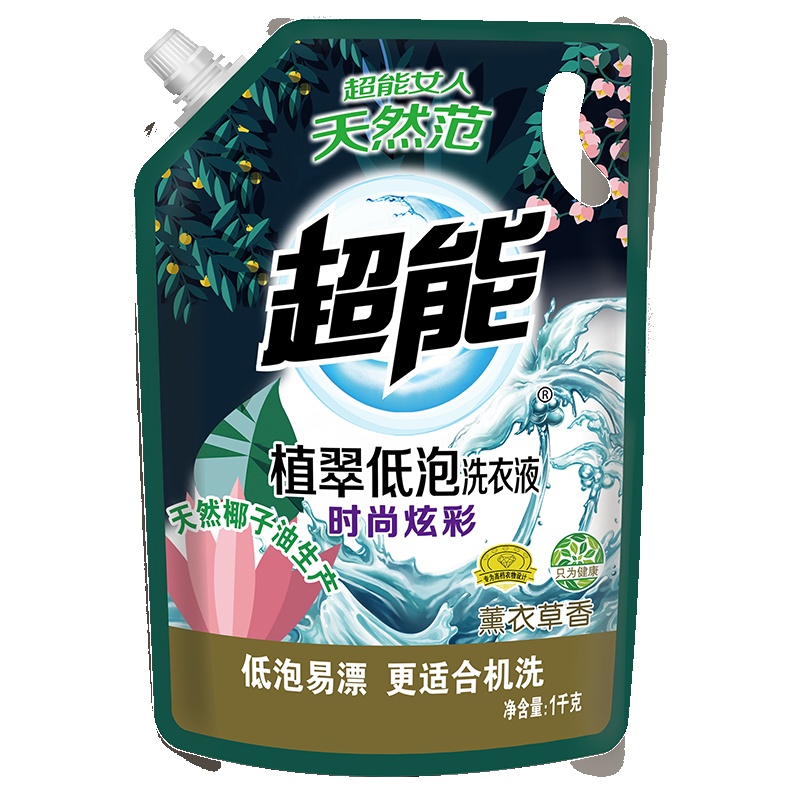 超能植翠洗衣液(时尚炫彩)1kg