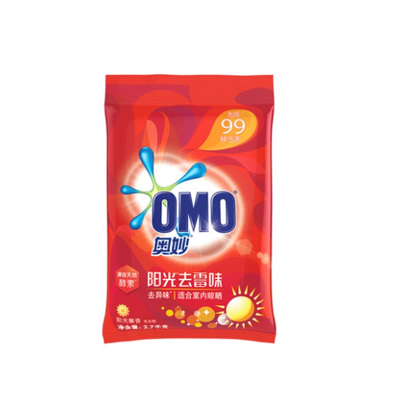 奥妙(OMO) 阳光去霉味洗衣粉 2.7kg*4 袋