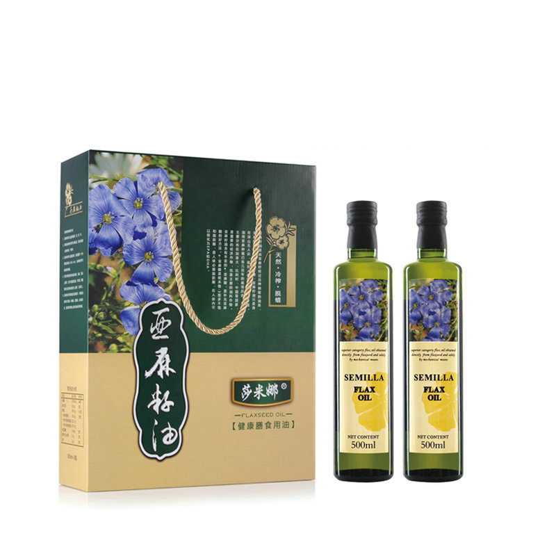 莎米娜 比利时亚麻籽油礼盒装 500ml*2