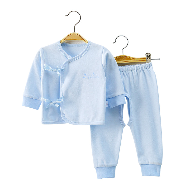 婴儿和尚服套装纯棉秋衣裤秋冬季宝宝初生婴儿内衣0-3个月衣服