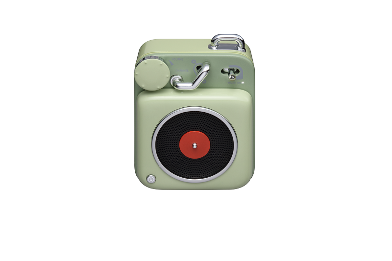 猫王收音机 MW-P1原子唱机B612便携式复古蓝牙音箱音响智能语音通话户外迷你小音响 原野绿