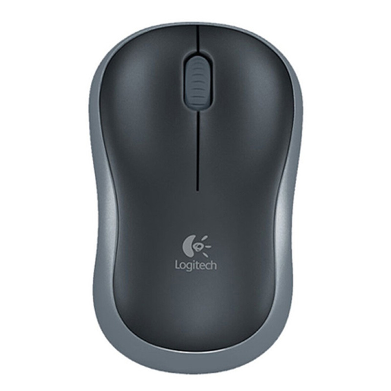 罗技(Logitech)M186灰黑色无线鼠标