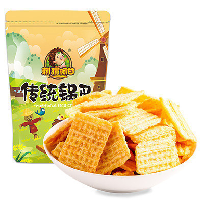 刺猬阿甘 传统锅巴 办公室休闲零食 膨化1袋装90g 传统锅巴 90g