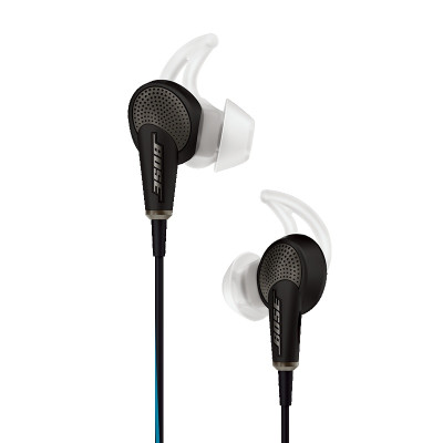 [黑色苹果版]博士BOSE QC20有源消噪耳机 入耳式耳机 降噪耳机 有线耳机