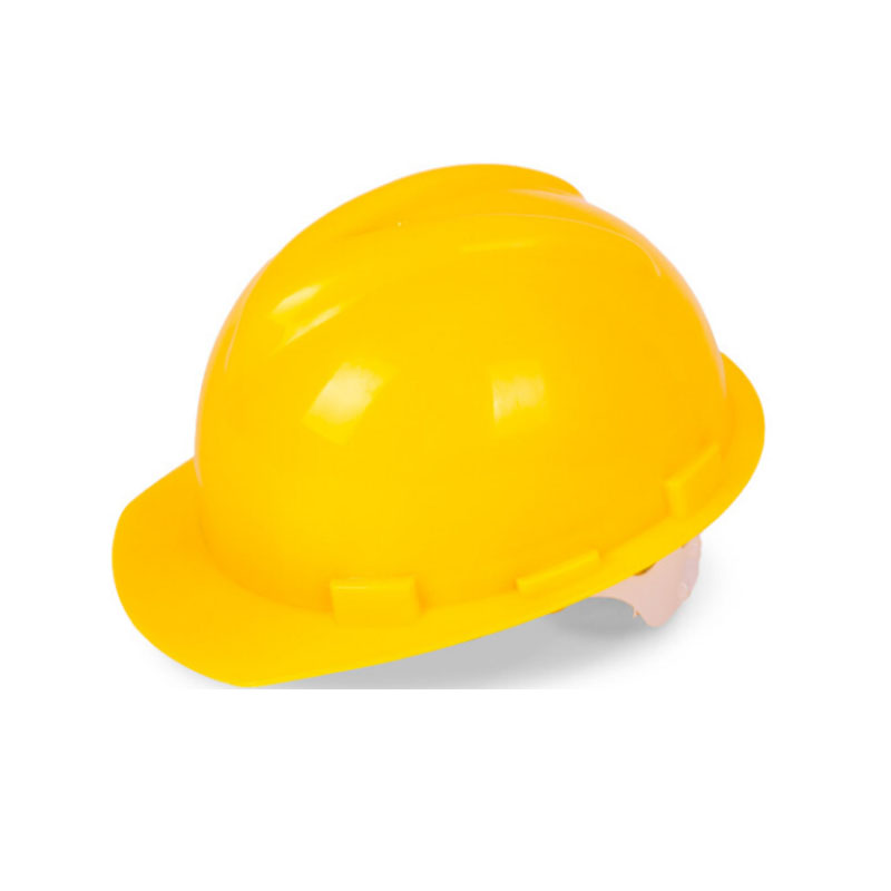 LTSM 兰龙 工地安全帽防晒透气施工领导加厚PE安全帽 黄色