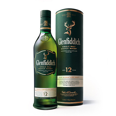 苏格兰威士忌 单一纯麦 Glenfiddich 格兰菲迪 12年 洋酒 700ml*1