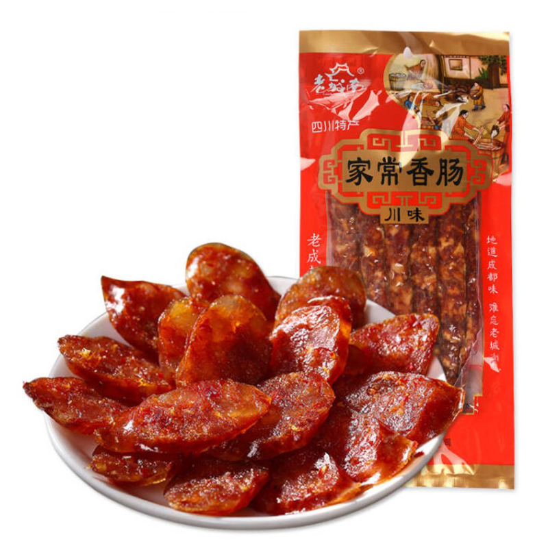 老城南 家常香肠500g 川味麻辣腊肠烟熏腊肠