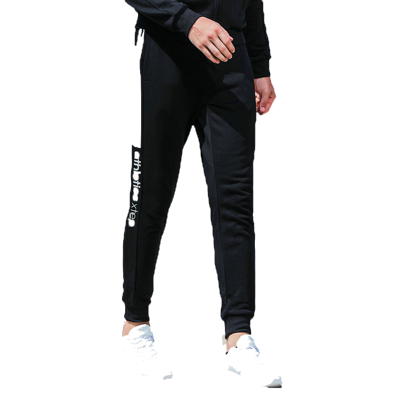 特步(Xtep)男运动长裤正品2018秋新款针织收口休闲裤健身裤常规型常规款882329639515