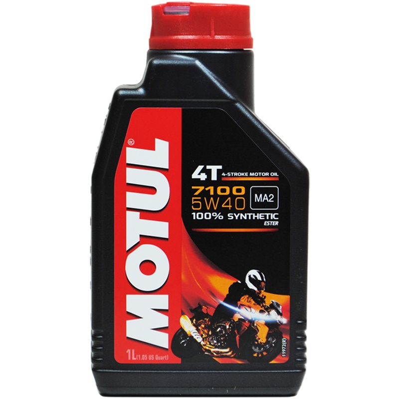 MOTUL摩特 欧洲进口 7100 4T酯类全合成 4冲程摩托车机油润滑油 5W-40 SN级 1L