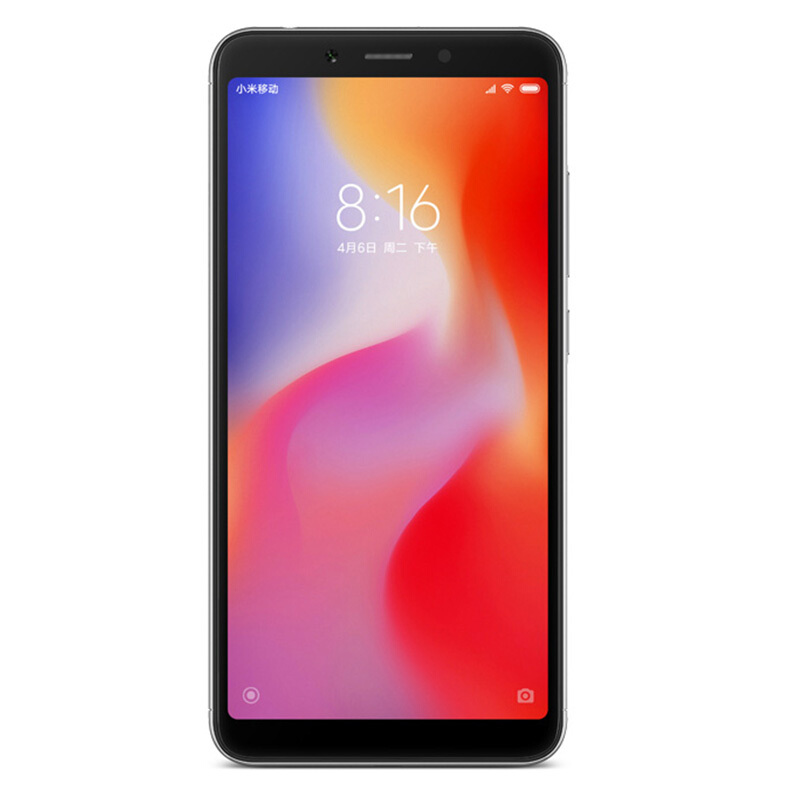 Xiaomi/小米 红米6 3GB+32GB 铂银灰 移动联通电信4G全网通手机