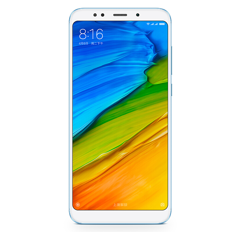 Xiaomi/小米 红米5 Plus 4GB+64G 蓝色 移动联通电信4G全网通手机 全面屏
