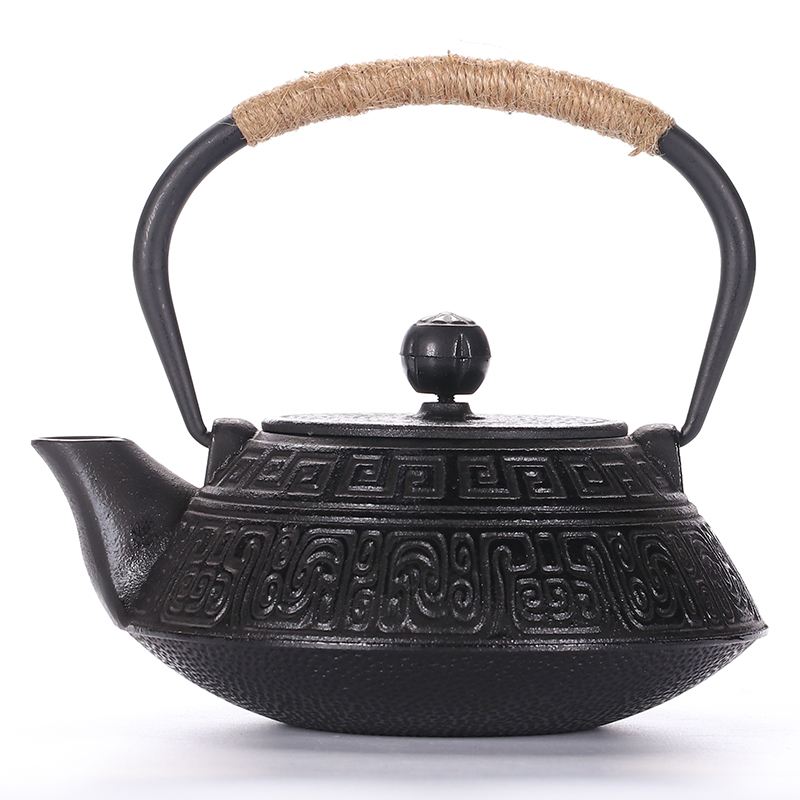 Atelier Tete 手工茶壶铸铁煮茶器无涂层泡茶煮茶壶烧水壶 富贵铁壶0.8L