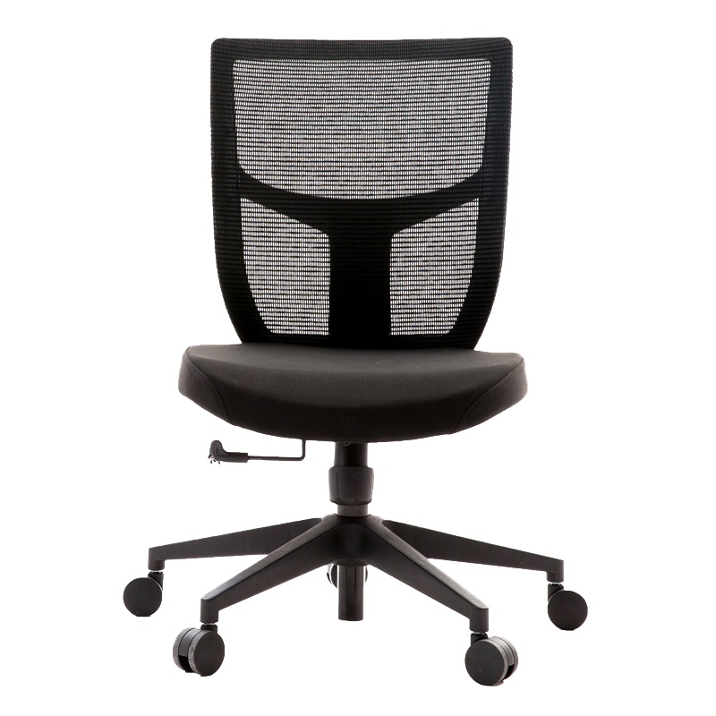 和顿 办公椅子电脑椅家用网布可躺电竞椅简约职员椅商务办公员工椅可升降旋转学生座椅黑色