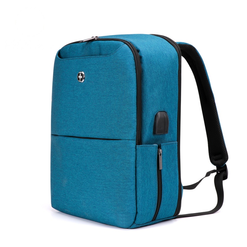 S.A.R.L商务双肩电脑包15.6英寸笔记本时尚潮流旅行包大容量SW-58016蓝色