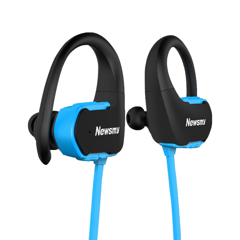 纽曼(Newsmy)MP3播放器 Q12 16G 蓝色 头戴式运动蓝牙耳机 跑步健身型挂耳式 MP3音乐播放器