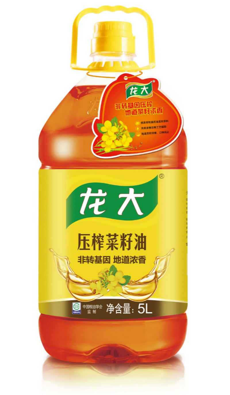 龙大 压榨浓香菜籽油5L