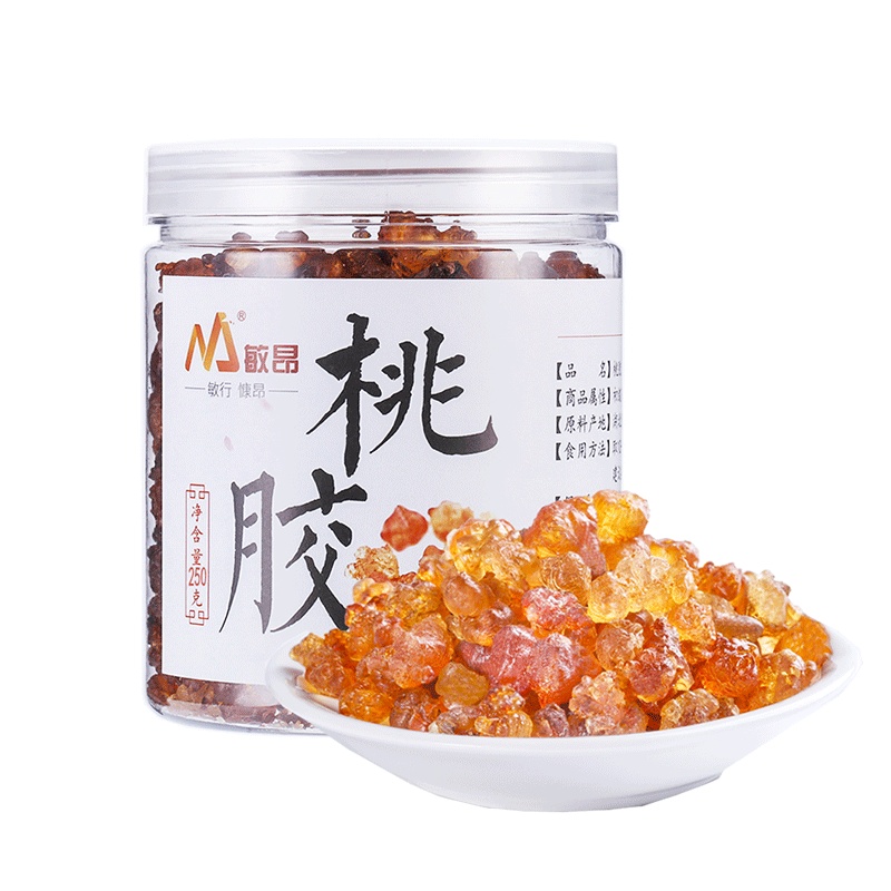 敏昂(M)桃胶 250克 可食用桃花泪 天然桃树胶可搭配皂角米雪燕泡水泡茶