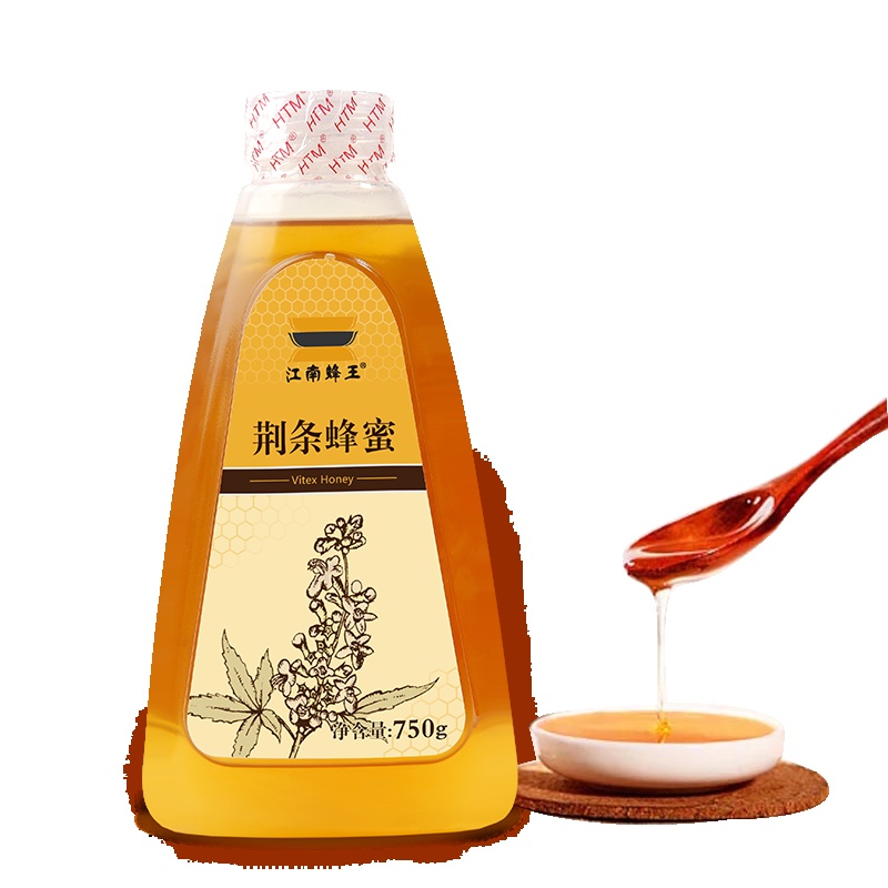 江南蜂王 (Jiang nan queen bee) 荆条蜂蜜 750g/瓶 荆条蜜 补蜂蜜 农家自产蜂蜜