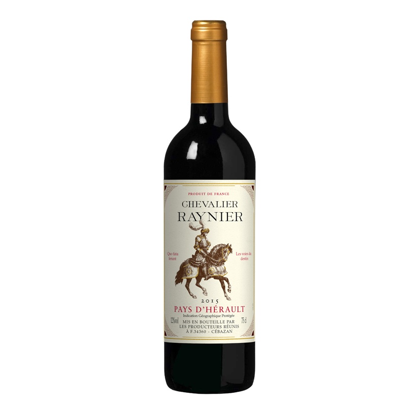 法国原瓶进口红酒 纳尼骑士干红葡萄酒750ml