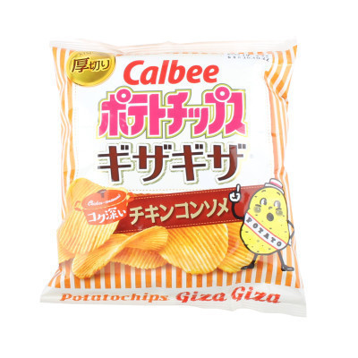 CALBEE/卡乐比 膨化厚切鸡肉味薯片（膨化食品）60克/袋