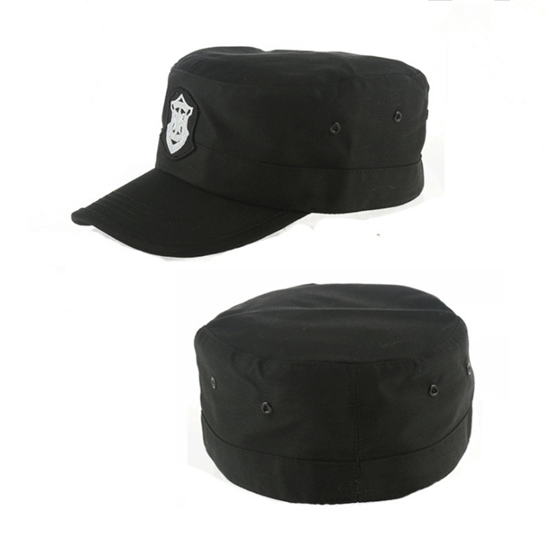 新款黑色户外作训帽作战帽特训帽战术帽子保安帽子物业安保帽