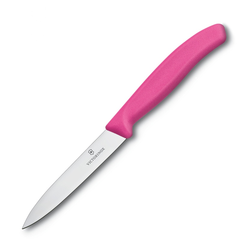 维氏(Victorinox)瑞士军刀进口厨房刀具维氏厨刀不锈钢水果刀削皮刀6.7706粉色
