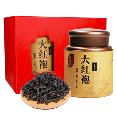 裕园茶 乌龙茶武夷山岩茶大红袍茶叶特级 金碗筷·大红袍 150g*2