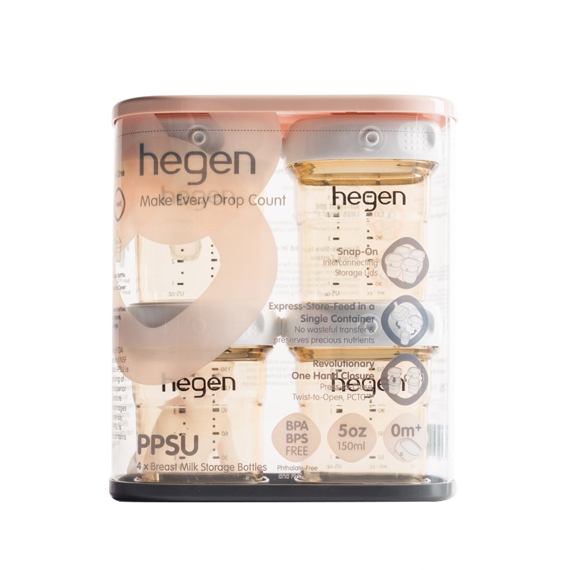 hegen®原装 ppsu婴儿多功能存储奶袋/瓶(150ml*4个装)