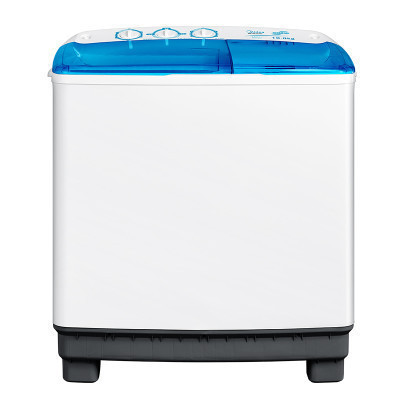 美的(Midea)MP100VS808 新品10公斤大容量双桶半自动洗衣机脱水机 家用白色 洗脱分离