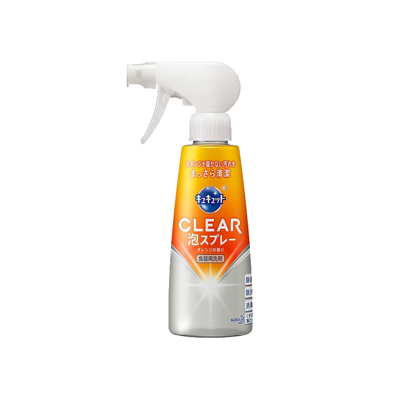 [厨房专用]花王(KAO) 厨房清洁泡沫洗洁精 去油污 橙子味 300毫升/瓶