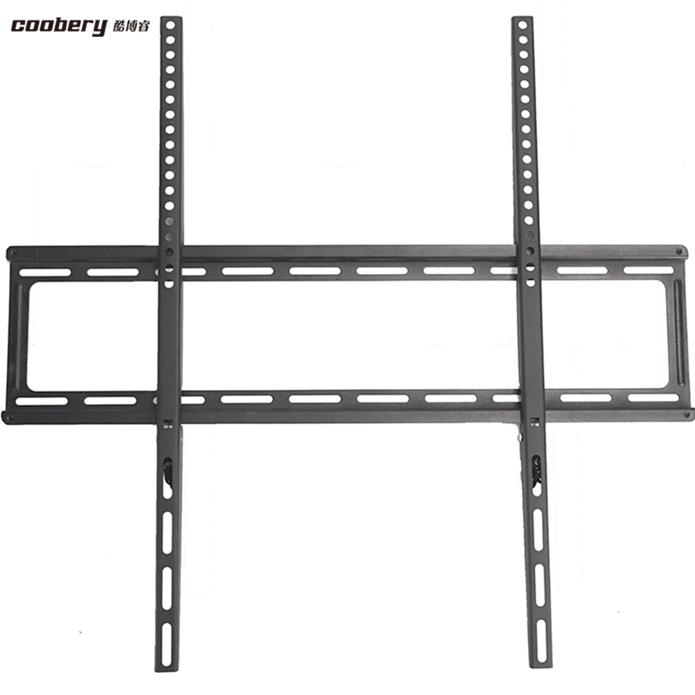 酷博睿56-70寸黑电支架 通用平板电视挂架C70CAY壁挂架 优质冷轧钢板 一体成型卡扣设计 整箱销售 20付一箱