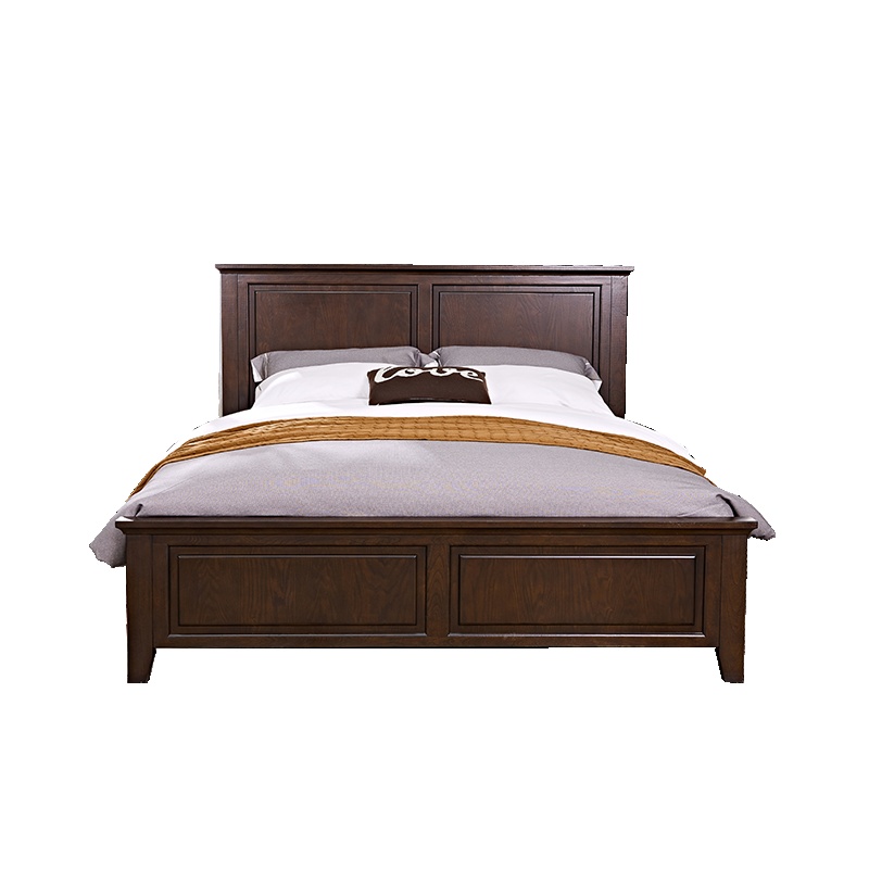 A家家具床 美式乡村实木床1.5m1.8米主卧婚床储物高箱床双人床AK101