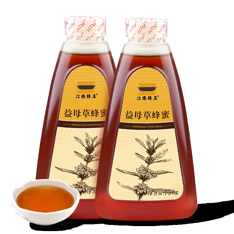 江南蜂王(Jiang nan queen bee)益母草蜂蜜750g/瓶X2瓶 组合装 滋补蜂蜜 益母草花蜜 益母草