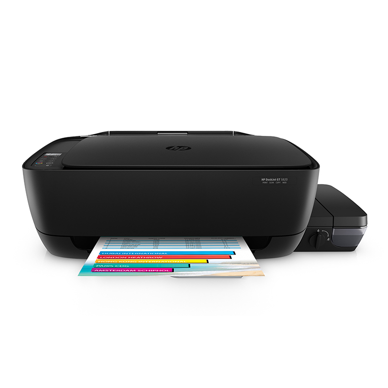 惠普GT5820彩色无线连供彩喷打印机一体机复印机扫描A4办公家用照片
